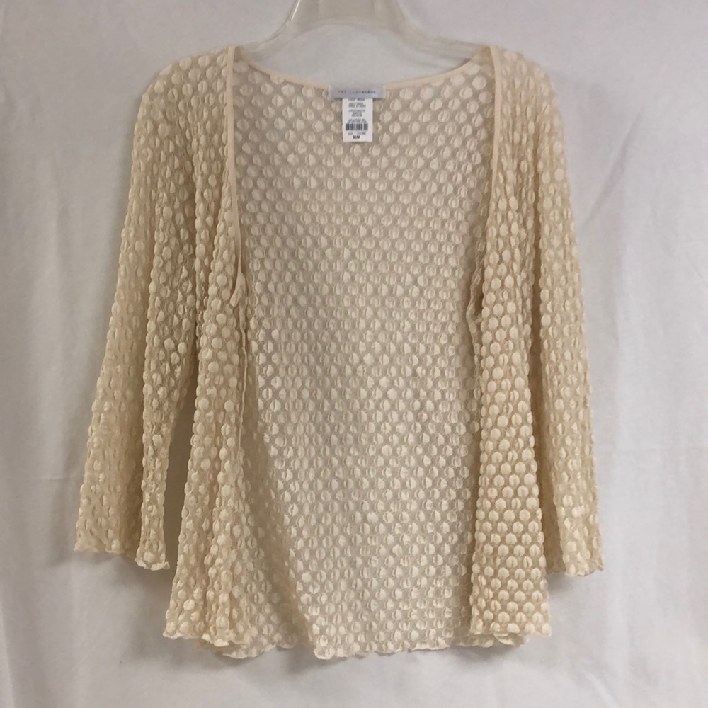 Tan cardigan Papillion Blanc